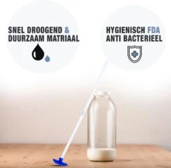 Flessenlikker Vaatwasserbestendig Pottenlikker 35cm Flessenborstel Pannenlikker Met Ophangoog - Flessenschraper Keukengerei BPA Vrij - Blauw - Tillon ® -Merkloos Winkel 1200x1174 18