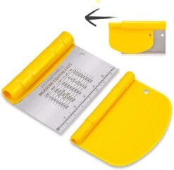 Homewell Deegschraper & Deegsteker | Pizza Mes - Groentesnijder - Deegsnijder - Cake & Taart Schraper - RVS -Merkloos Winkel 1200x1175 26