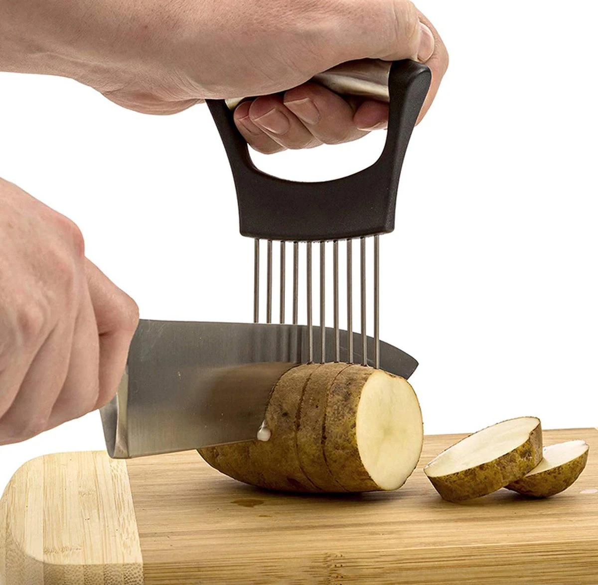 Uienkam - Uiensnijder / Hulpmiddel Uien Snijden / Ajuinkam - Ajuinsnijder / Snijhulp Uien / Aardappelsnijder / Groentesnijder / Tomatensnijder 5 Uienkam - Uiensnijder / Hulpmiddel Uien Snijden / Ajuinkam - Ajuinsnijder / Snijhulp Uien / Aardappelsnijder / Groentesnijder / Tomatensnijder - Afbeelding 5