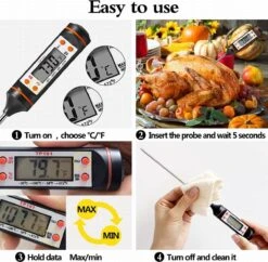 IGOODS - Digitale Vleesthermometer - Keukenthermometers- BBQ Thermometer- Voedselthermometer- RVS -Merkloos Winkel 1200x1176 23
