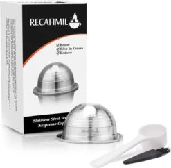 TDR-Herbruikbare Vertuo Koffie Capsule Pods Voor Nespresso Vertuo Plus， Vertuo Next