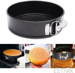 ESTARK® 3-Delige Ronde RVS Oven Bakvorm - Springvorm Set - Bak Vorm Voor Oven - Bakblik Taartvorm - Voor Het Bakken Van Cake Taarten Quiche - Cakevorm - Quichevorm - Taartblik Ring Metalen Ovenvorm - Rond - Ovenbakvorm 23/26/28cm - Set Van 3 26 ESTARK® 3-Delige Ronde RVS Oven Bakvorm - Springvorm Set - Bak Vorm Voor Oven - Bakblik Taartvorm - Voor Het Bakken Van Cake Taarten Quiche - Cakevorm - Quichevorm - Taartblik Ring Metalen Ovenvorm - Rond - Ovenbakvorm 23/26/28cm - Set Van 3 -Merkloos Winkel 1200x1177 32