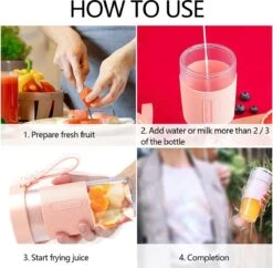 Royalty Line Mini Blender - Smoothie Maker - Compact Blender - Oplaadbare Blender - Accu – USB Oplaadbare Draagbare Mini Blender To Go – Mixer - 350ml - Mint Groen- Ideaal Voor De Zomerdagen -Merkloos Winkel 1200x1178 38