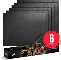 GrillX Barbecue Mat - 6 Stuks - Herbruikbare Bakmat - 40 X 33 Cm - Anti-kleef Ovenmat - BBQ Accesoires - BBQ Matje Grill Mat -Merkloos Winkel 1200x1179 14