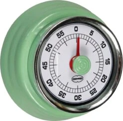 CABANAZ - Mechanische Kookwekker, Metaal Met Magneet, KITCHEN TIMER, Groen
