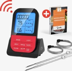 Vleesthermometer Draadloos Met Timer - BBQ Thermometer – Kernthermometer – Suikerthermometer – Keukenthermometer
