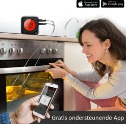 Claire BF-5 BBQ Thermometer - Vleesthermometer - Oventhermometer - Draadloos Met App - Incl. Batterijen En 6 Meetsondes 9 Claire BF-5 BBQ Thermometer - Vleesthermometer - Oventhermometer - Draadloos Met App - Incl. Batterijen En 6 Meetsondes -Merkloos Winkel 1200x1181 33