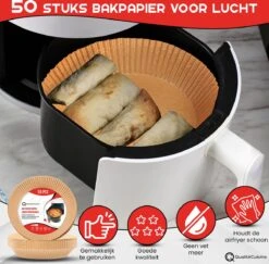 QualitéCuisine | Airfryer Bakpapier | Bakpapier | 50 Stuks | 20 Cm -Merkloos Winkel 1200x1181 35