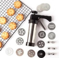 Garneerspuit - Koekjesspuit - Koekjesmaker - Deegspuit - Koekjespers