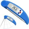 Merkloos Voedselthermometer | Digitale Kookthermometer | Vleesthermometer | BQQ Thermometer | Inklapbare Kookthermometer Sonde -50°C Tot 300°C | Blauw
