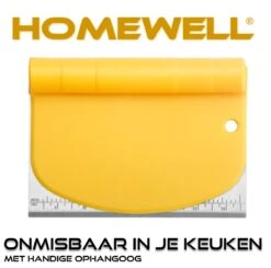 Homewell Deegschraper & Deegsteker | Pizza Mes - Groentesnijder - Deegsnijder - Cake & Taart Schraper - RVS -Merkloos Winkel 1200x1186 17
