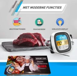 Mancor Digitale Vleesthermometer - Keukenthermometer - BBQ Thermometer - Oventhermometer -Merkloos Winkel 1200x1187 21