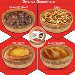 QualitéCuisine | Airfryer Bakpapier | Bakpapier | 50 Stuks | 20 Cm -Merkloos Winkel 1200x1187 23
