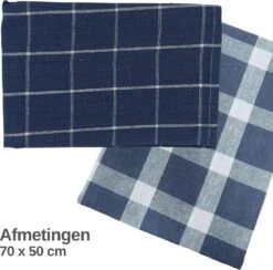 Theedoekenset Milano - Glazendoeken - 70x50 - Set Van 2 - Geblokt- Gestreept - 100% Katoen - Glazendoeken -Merkloos Winkel 1200x1187