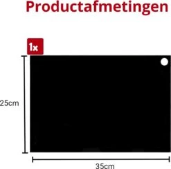 Inductie Beschermings Mat - Stevige Kwaliteit - 1x Rechthoekig 25x35cm - Koken Tot 240 ºC - Antislip - Inductie Beschermer - Onderzetters Pannen - Panbeschermers - Inductie Pannen - Siliconen - Zwart -Merkloos Winkel 1200x1187 26