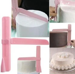 Verstelbare Gladstrijker - Fondant Schraper - Taart Decoratie Soepeler - Versier Gereedschap - Glad Strijken Van Cake En Taart - Glazuur Smoother - Voor Botercrème, Ganache Marsepein En Glazuur - 1 Stuks -Merkloos Winkel 1200x1188 24