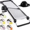 Chef’s Palace Multifunctionele Groentesnijder - Keukenmandoline - Mandoline Slicer - Keukensnijder - Uiensnijder & Frietsnijder - RVS