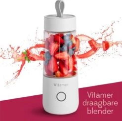 Merkloos Draagbare Smoothie Blender - Blender To Go - Draagbare Blender - Portable Blender - Qonozz - Blend It Raw