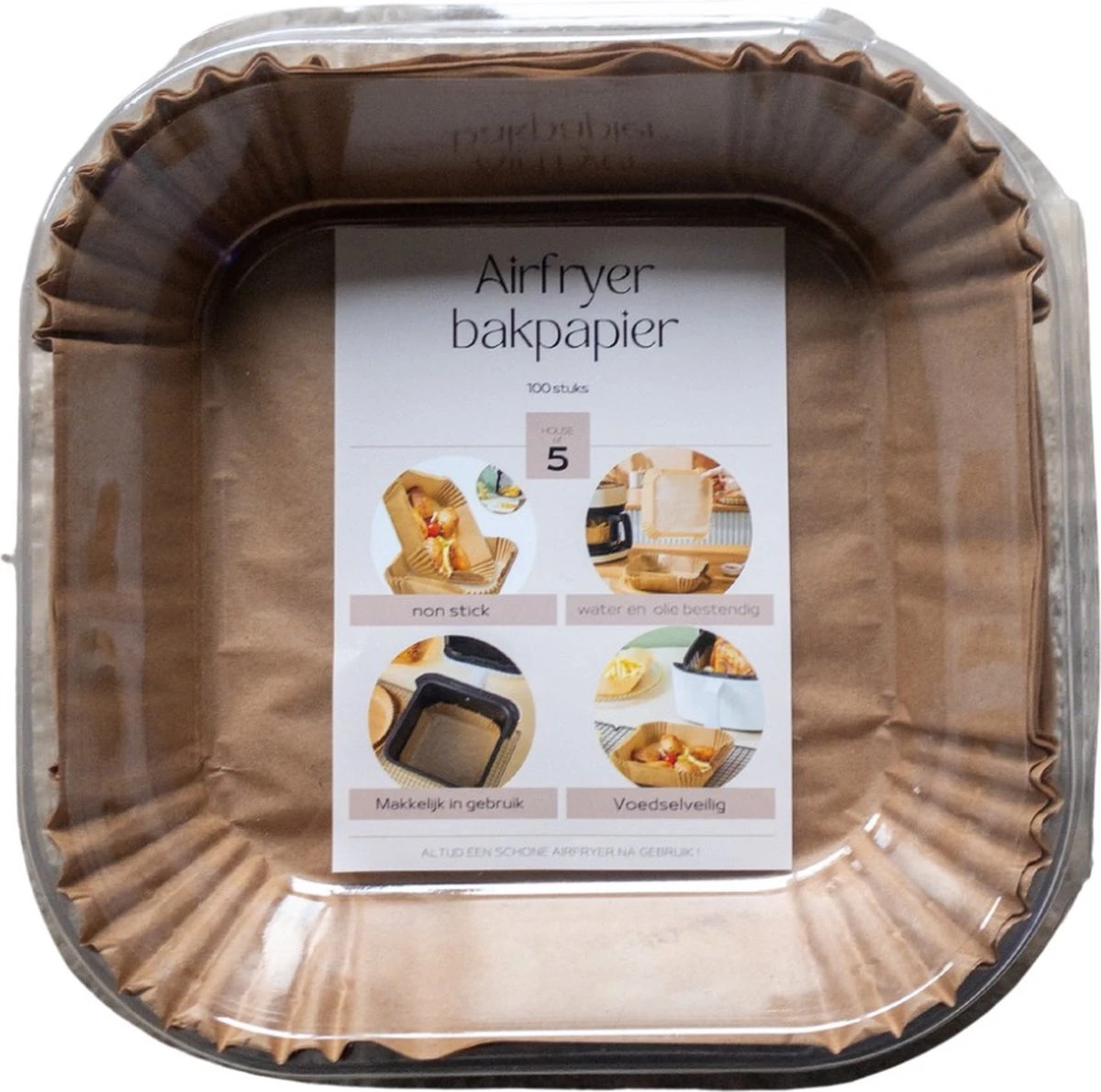 Airfryer Bakpapier - Geschikt Voor Airfryer L En - XL Wegwerpbakjes - 16 Tot 20cm - Airfryer Accessoires - Papier Bakjes - 100 Stuks 6 Airfryer Bakpapier - Geschikt Voor Airfryer L En - XL Wegwerpbakjes - 16 Tot 20cm - Airfryer Accessoires - Papier Bakjes - 100 Stuks - Afbeelding 6