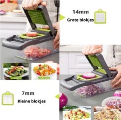 W&Z® Multifunctionele Groentesnijder - Mandoline -Fritessnijder - Keukensnijder - Groentehakker - 16 Delig 29 W&Z® Multifunctionele Groentesnijder - Mandoline -Fritessnijder - Keukensnijder - Groentehakker - 16 Delig -Merkloos Winkel 1200x1191 11