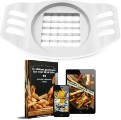 TEN Frietsnijder + EBook Kookboek - Patatsnijder Met RVS Messen - Fritessnijder - Groentesnijder En Uiensnijder - Verse Friet Airfryer Wit -Merkloos Winkel 1200x1191 12