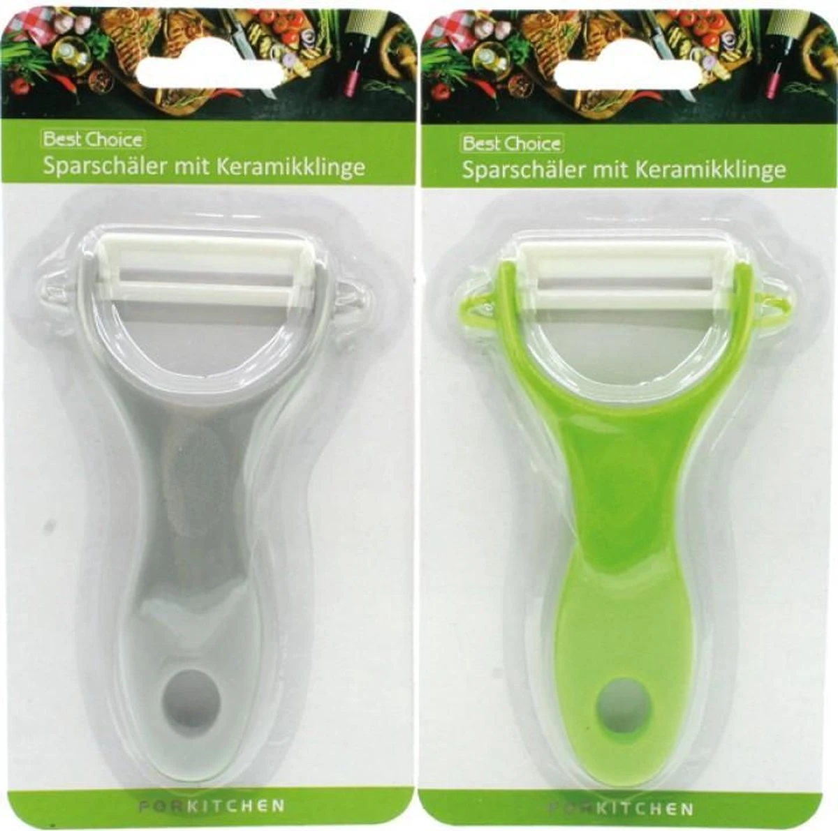 Dunschiller - Met Keramisch Mes - Diverse Kleuren - Voordeelverpakking 2 Stuks 1 Dunschiller - Met Keramisch Mes - Diverse Kleuren - Voordeelverpakking 2 Stuks