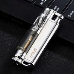 Gasaansteker Metaal In De Kleur Silver Stormaansteker Windproof -Merkloos Winkel 1200x1191 26