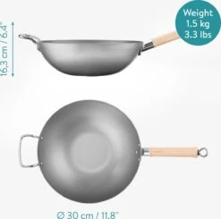 Navaris Grote Wokpan Geschikt Voor Inductie - Koolstofstalen Wok Met Twee Handvaten - Carbon Steel Wok 30 Cm Diameter - Voor Roerbak- En Wokgerechten 10 Navaris Grote Wokpan Geschikt Voor Inductie - Koolstofstalen Wok Met Twee Handvaten - Carbon Steel Wok 30 Cm Diameter - Voor Roerbak- En Wokgerechten -Merkloos Winkel 1200x1192 1