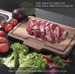 Walnoot Snijplanken - Hout - Grote Dikke Walnoten Snijplank (43 X 30 Cm) - Omkeerbare Grote Houten Snijplank - (met Hout Olie En Doek) -Merkloos Winkel 1200x1192 15