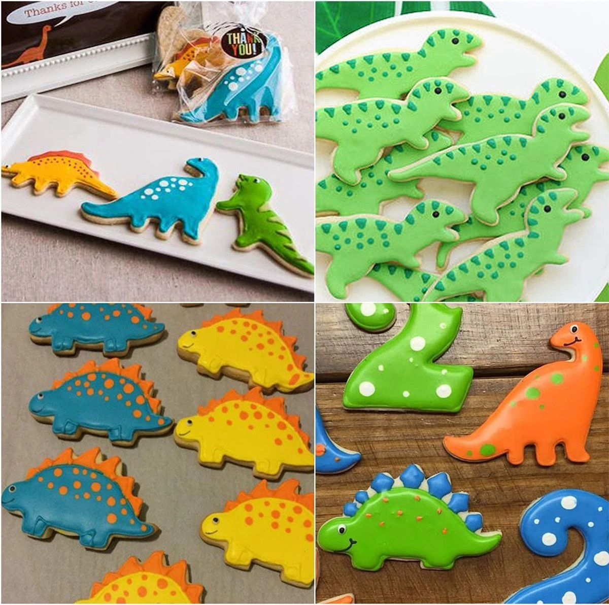 Dinosaurus Uitsteekvormen Set - 7 Dino Vormpjes - Cookie Cutters Voor Deeg/Koekjes Bakken 4 Dinosaurus Uitsteekvormen Set - 7 Dino Vormpjes - Cookie Cutters Voor Deeg/Koekjes Bakken - Afbeelding 4