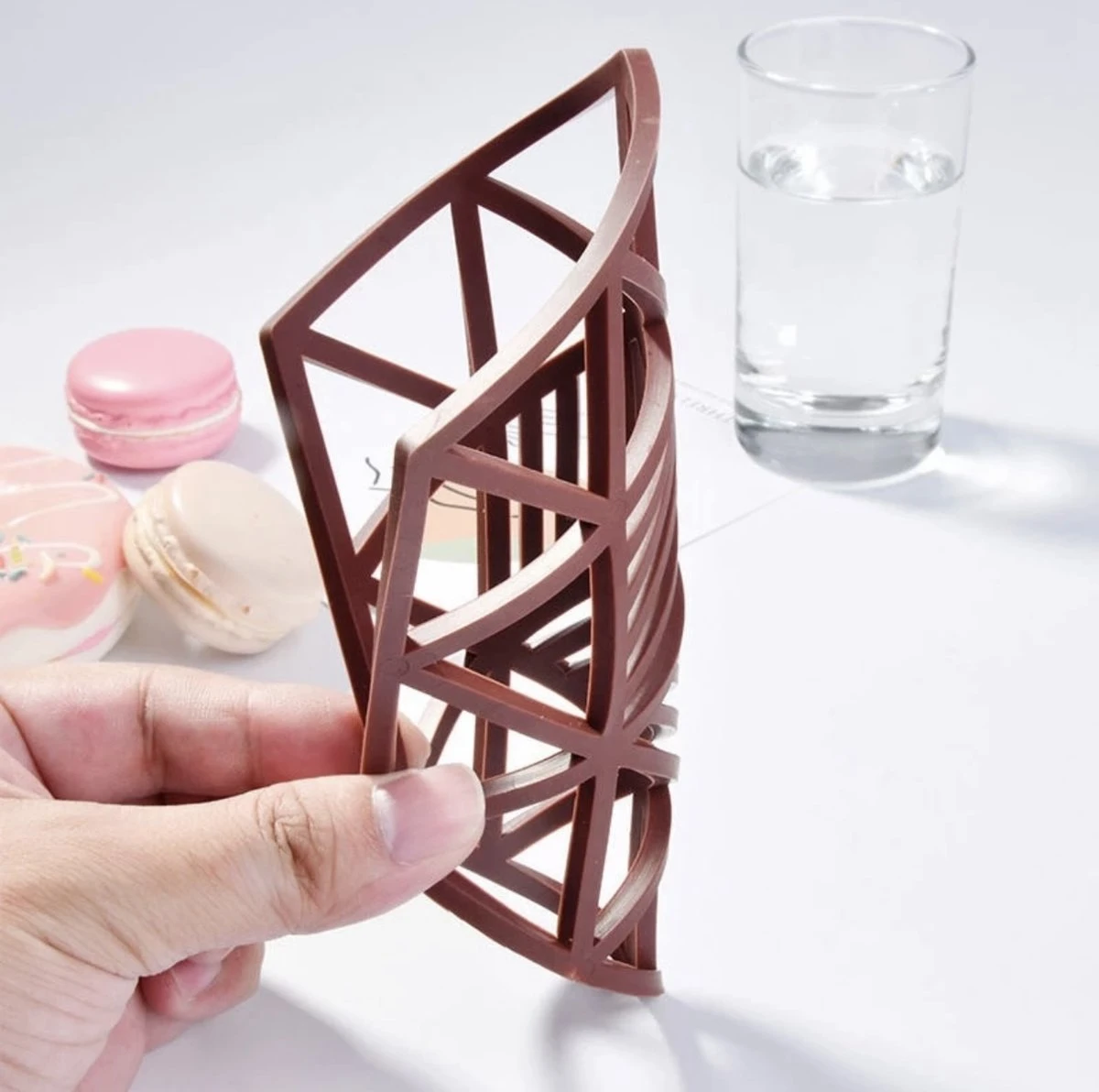 Db Onderzetters (2 Stuks) - Multifunctioneel - Onderleggers Glazen - Siliconen - Accessoires - Glas Onderzetters - Zeshoekig - Hip Design - Zwart 2 Db Onderzetters (2 Stuks) - Multifunctioneel - Onderleggers Glazen - Siliconen - Accessoires - Glas Onderzetters - Zeshoekig - Hip Design - Zwart - Afbeelding 2