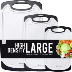 Rochester Kunststof Snijplanken Set – 3-Delig – Anti-Slip Handvaten – Luxe Design – Vaatwas Bestendig – Duurzaam