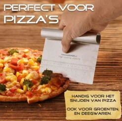 Homewell® RVS - Deegschraper - Deegsteker - Deegkrabber - Groentesnijder - Pizza Mes - Deegsnijder - Cake & Taart Schraper -Merkloos Winkel 1200x1194 26