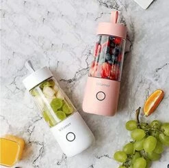 Hunzabay Smoothie Maker | Draagbare Blender | Oplaadbare Mini Blender | Portable Blender | Fruit Blender | Draagbare Mini Blender | Fruit Juicer | Compact Blender | Mini Blender | Blender | Lichtgewicht | Vitamer 4 Bladen | Keukenmachines | Roze -Merkloos Winkel 1200x1194 39