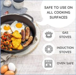 Nuovva Cast Iron Skillet / Gietijzeren Pan - 32cm -Merkloos Winkel 1200x1195 11