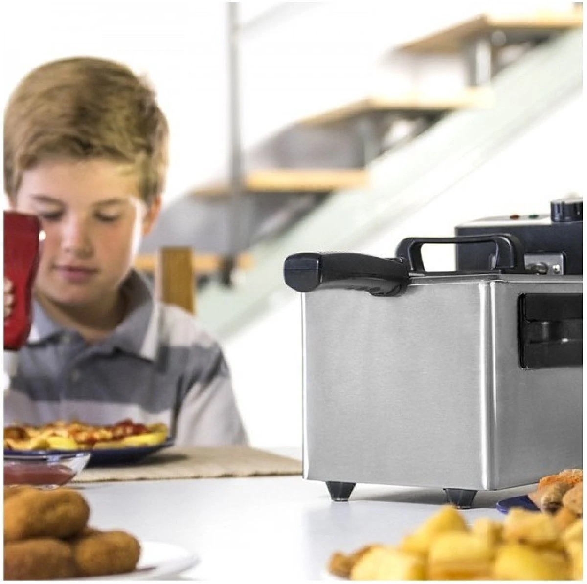 Frituurmachine Cecotec Cleanfry 1,5 L 1000W Roestvrij Staal 2 Frituurmachine Cecotec Cleanfry 1,5 L 1000W Roestvrij Staal - Afbeelding 2