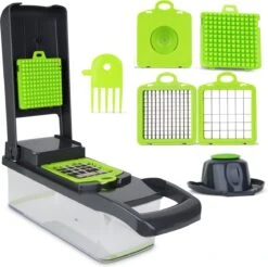 Acestore - Luxe Groentesnijder + Gratis E-Book! - Keukensnijder - Keukenmachine - Mandoline Slicer - Multifunctioneel - 12 In 1 -Met Opvangbak -Merkloos Winkel 1200x1195 20