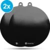 Muntel® Inductie Beschermer – Pannenonderzetter - Set Van 2 - 22CM -Bestendig Tot 240 ºC - Siliconen – Zwart