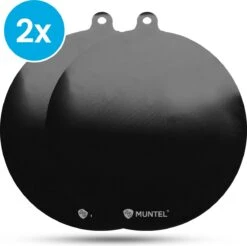 Muntel® Inductie Beschermer – Pannenonderzetter - Set Van 2 - 22CM -Bestendig Tot 240 ºC - Siliconen – Zwart