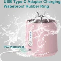 Draagbare Blender - Blender To Go - Portable Smoothie Blender - USB Oplaadbaar - 500 Ml - Roze - Mini Smoothie Maker - USB Oplaadbaar - Fresh Juice Maker - Portable Blender - Roze - Recepten Inbegrepen 12 Draagbare Blender - Blender To Go - Portable Smoothie Blender - USB Oplaadbaar - 500 Ml - Roze - Mini Smoothie Maker - USB Oplaadbaar - Fresh Juice Maker - Portable Blender - Roze - Recepten Inbegrepen -Merkloos Winkel 1200x1195 55