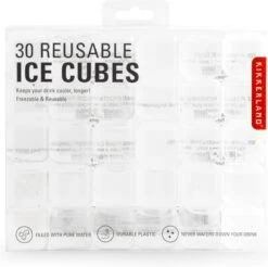 Kikkerland Herbruikbare Ijsblokjes (set Van 30) - Ijsblokjesvorm - Transparant -Merkloos Winkel 1200x1196 18