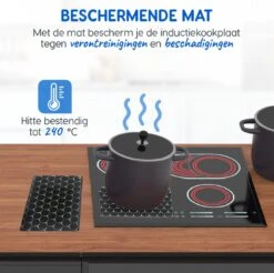 Dykemann® 4x Inductie Beschermingsmatten / Panbeschermers - Anti-slip & Bescherming Tot 240° - Kookplaat Beschermer - Inductie Matten - Zwart/Grijs 8 Dykemann® 4x Inductie Beschermingsmatten / Panbeschermers - Anti-slip & Bescherming Tot 240° - Kookplaat Beschermer - Inductie Matten - Zwart/Grijs -Merkloos Winkel 1200x1196 38