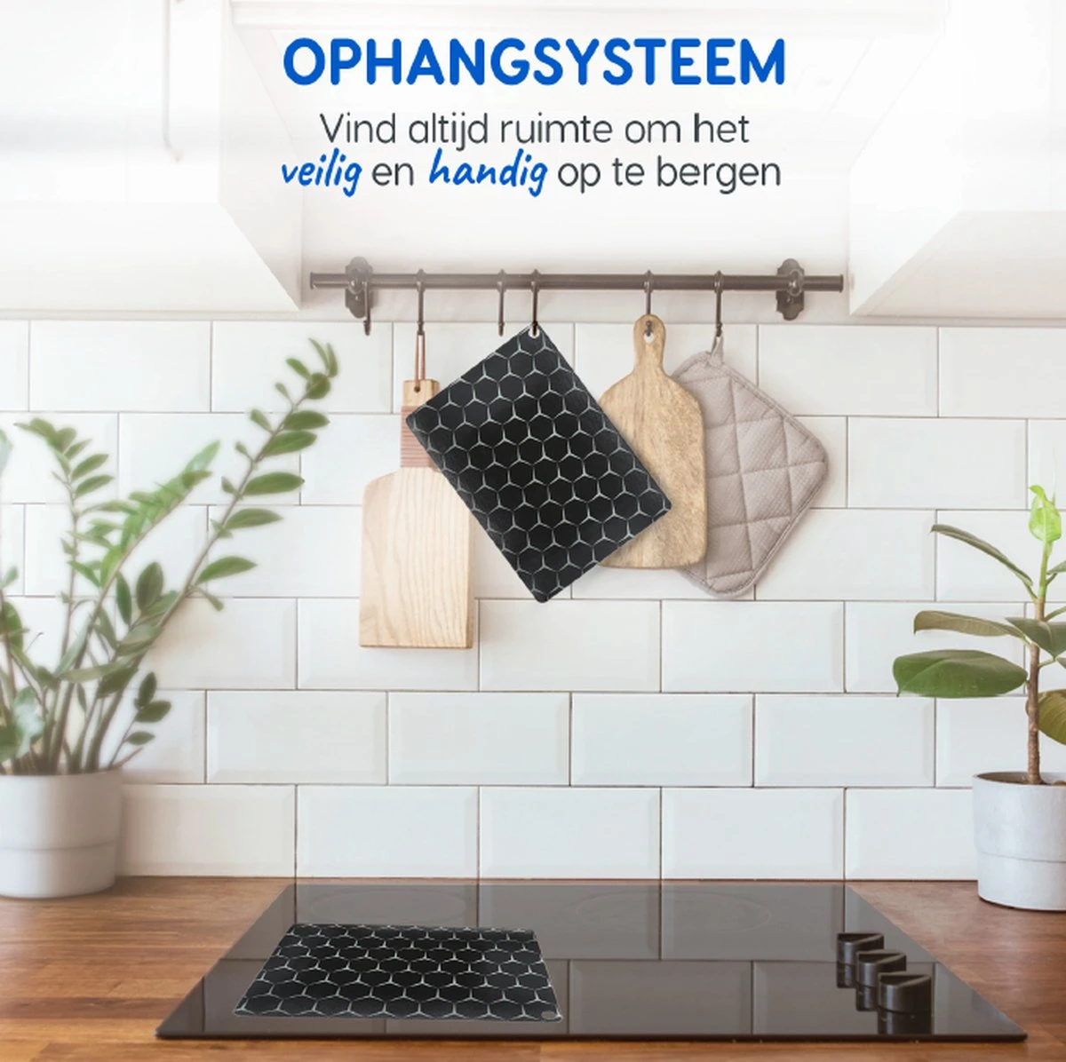 Dykemann® 4x Inductie Beschermingsmatten / Panbeschermers - Anti-slip & Bescherming Tot 240° - Kookplaat Beschermer - Inductie Matten - Zwart/Grijs 6 Dykemann® 4x Inductie Beschermingsmatten / Panbeschermers - Anti-slip & Bescherming Tot 240° - Kookplaat Beschermer - Inductie Matten - Zwart/Grijs - Afbeelding 6