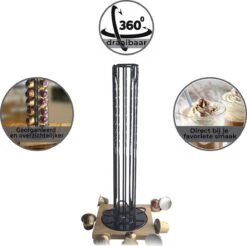 Merkloos Happypanda Capsule Houder -Capsule Houder Voor Nespresso-360° Draaibaar-40 Capsules-pods-modern Designed- Coffee Pods Holder-keuken Interieur- Kantoor Capsules Houder -Merkloos Winkel 1200x1196 44