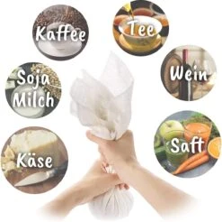 BOTC Kaasdoek - Passeerdoek - 95 X 90 Cm - 2 Stuks -zachte Neteldoek - Passeerdoek - 100% Linnen – Ongebleekt - Micromousseline -Merkloos Winkel 1200x1197 36