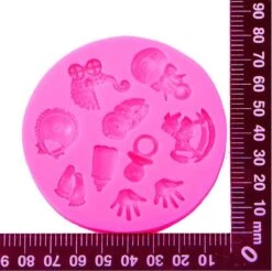 Fondant Babyshower Mal - Siliconen Baby En Kindje Thema Vorm - Fondant / Marsepein / Chocolade / Zeep Kinderwagen Fles Speen - Voor Decoratie Van Taart, Cupcakes En Cake Bij Een Geboorte -Merkloos Winkel 1200x1197 51