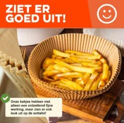 Merkloos Heteluchtfriteuse Wegwerpbakjes - 50 Stuks - 16cm - Geschikt Voor AirFryer Wegwerpbakjes - Bakpapier - Wegwerp Bakjes (50 Stuks!) - Wegwerppapier 50 Stuks - Bakjes - Bakpapier Rond - Cadeau Voor Man - Vrouw - Sinterklaas Cadeautjes - Mannen - Vrouwen -Merkloos Winkel 1200x1197 56