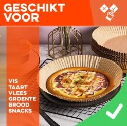 Merkloos Heteluchtfriteuse Wegwerpbakjes - 50 Stuks - 16cm - Geschikt Voor AirFryer Wegwerpbakjes - Bakpapier - Wegwerp Bakjes (50 Stuks!) - Wegwerppapier 50 Stuks - Bakjes - Bakpapier Rond - Cadeau Voor Man - Vrouw - Sinterklaas Cadeautjes - Mannen - Vrouwen -Merkloos Winkel 1200x1197 57