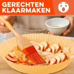 Merkloos Heteluchtfriteuse Wegwerpbakjes - 50 Stuks - 16cm - Geschikt Voor AirFryer Wegwerpbakjes - Bakpapier - Wegwerp Bakjes (50 Stuks!) - Wegwerppapier 50 Stuks - Bakjes - Bakpapier Rond - Cadeau Voor Man - Vrouw - Sinterklaas Cadeautjes - Mannen - Vrouwen -Merkloos Winkel 1200x1197 58