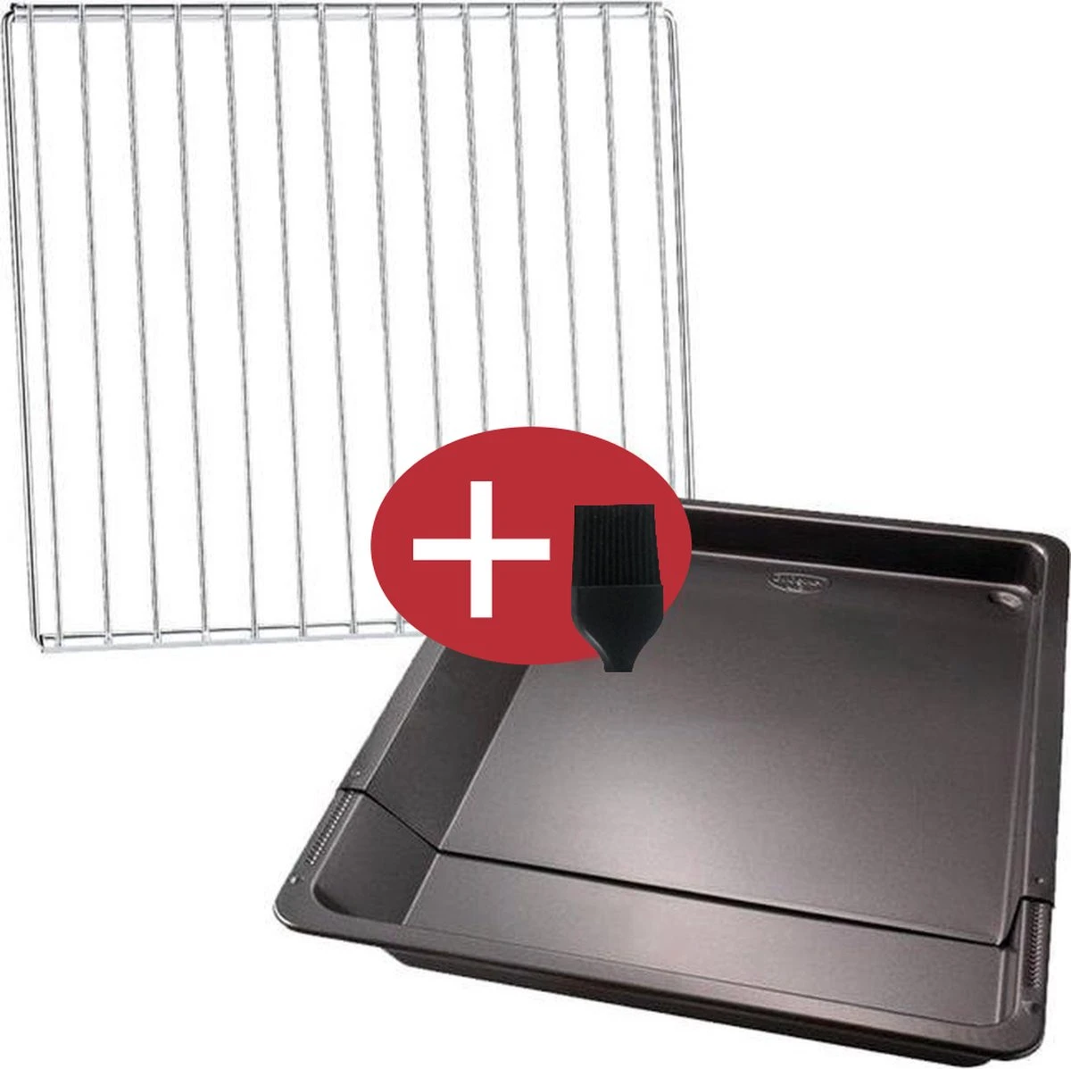 YUGN Oven Pakket – Universeel Rooster En Bakplaat Enorm Verstelbaar – Recept Voor Maken Van Heerlijke Gerechten - Met Gratis E-Book En Bakkwast -3 X 33 X 37-52 Cm 1 YUGN Oven Pakket – Universeel Rooster En Bakplaat Enorm Verstelbaar – Recept Voor Maken Van Heerlijke Gerechten - Met Gratis E-Book En Bakkwast -3 X 33 X 37-52 Cm